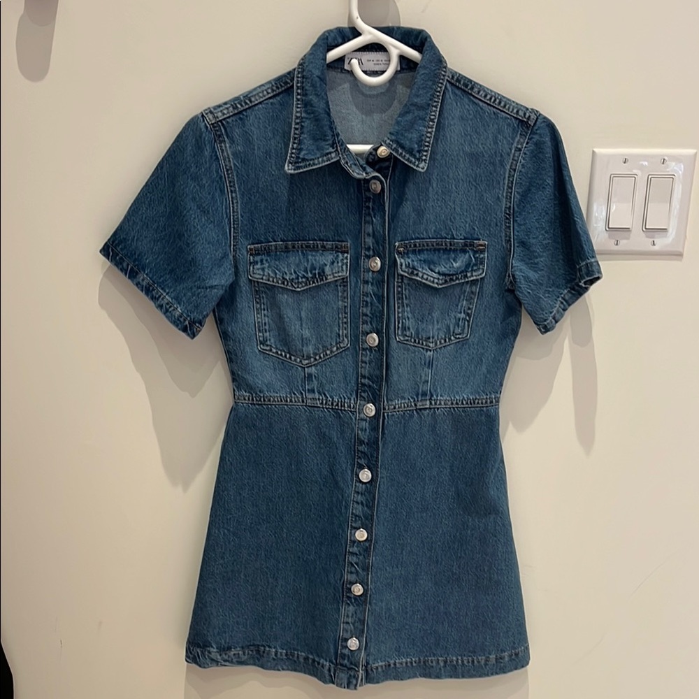 Zara Blue Denim Dress